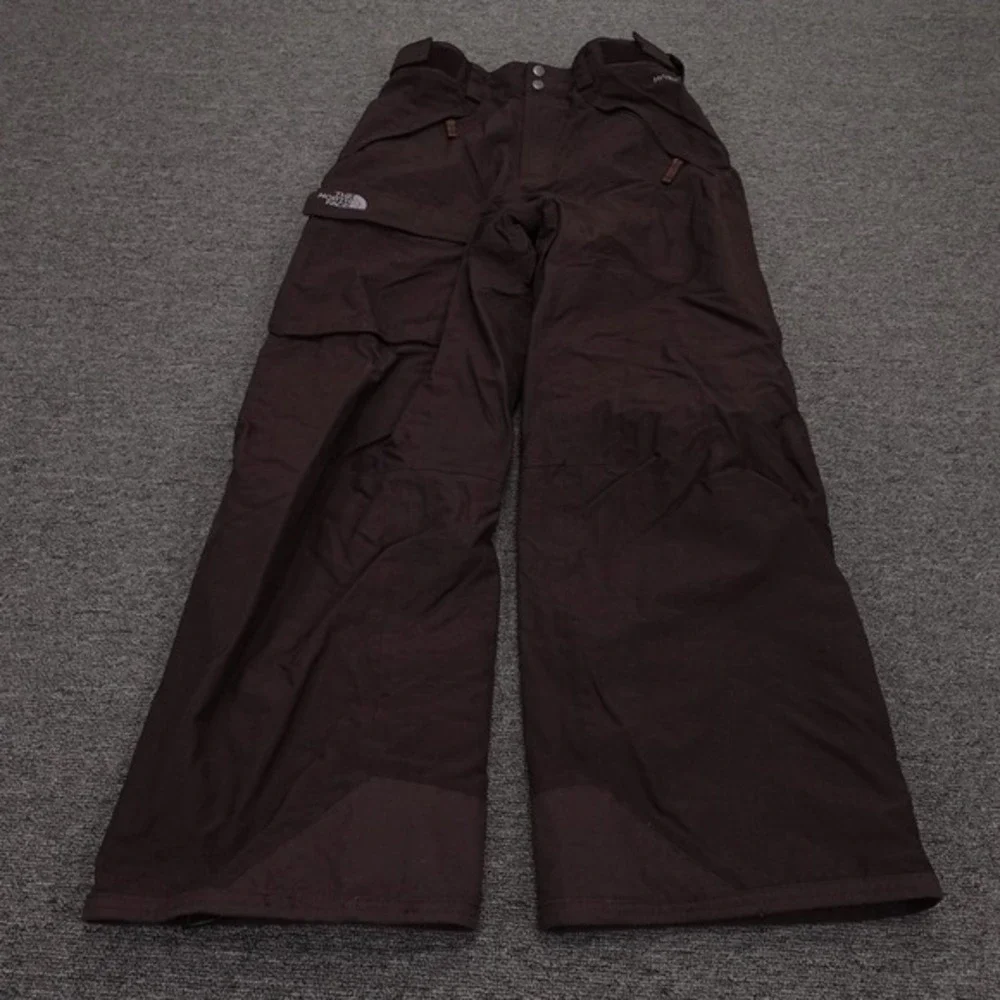 The North Face Snow Pants Mens Small Brown HyVent Insulated Waterproof Ski